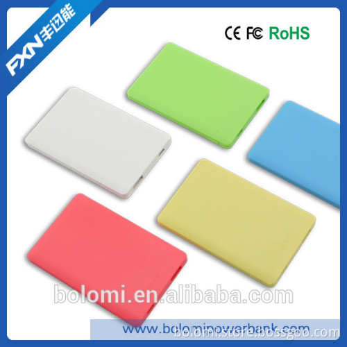 2015 New product Ultra-thin 9mm credit card power bank, micro usb battery charger, slim power bank
